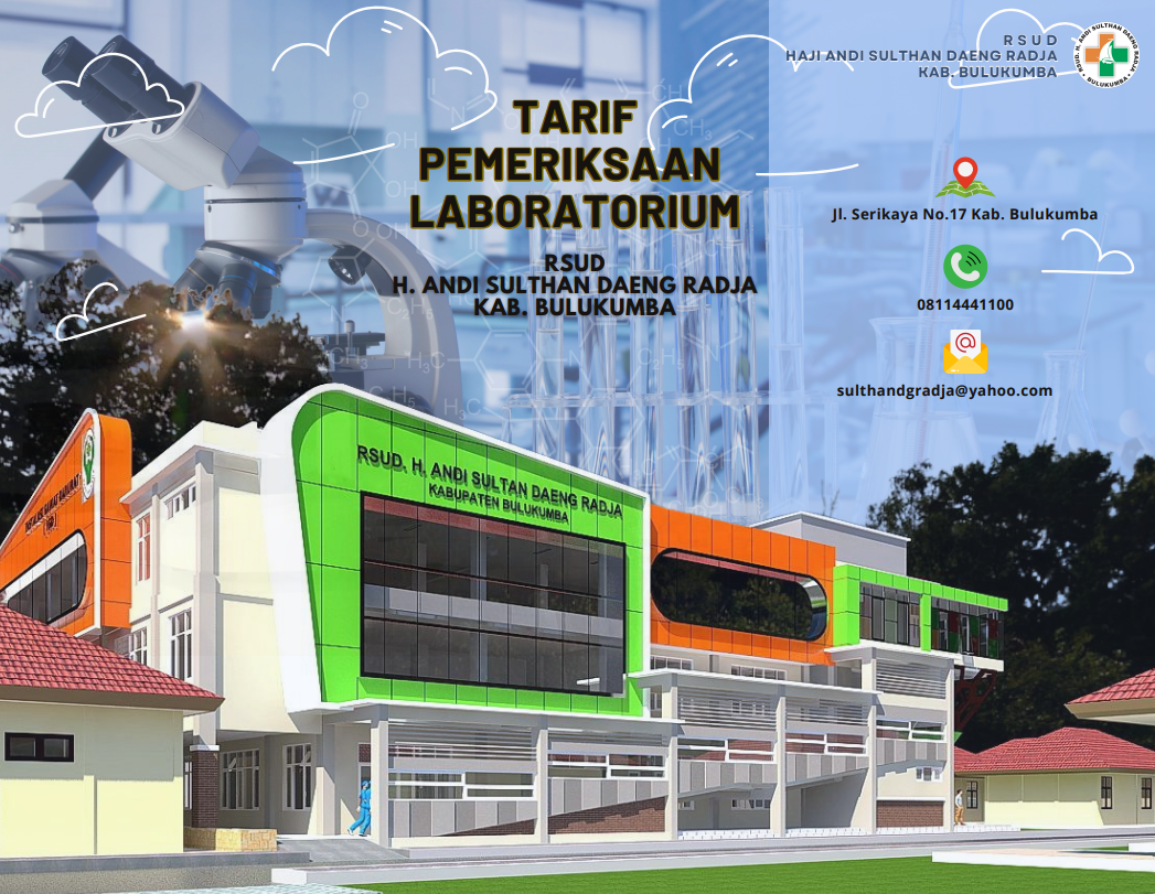 TARIF PEMERIKSAAN LABORATORIUM R S U D H. ANDI SULTHAN DAENG RADJA KAB. BULUKUMBA