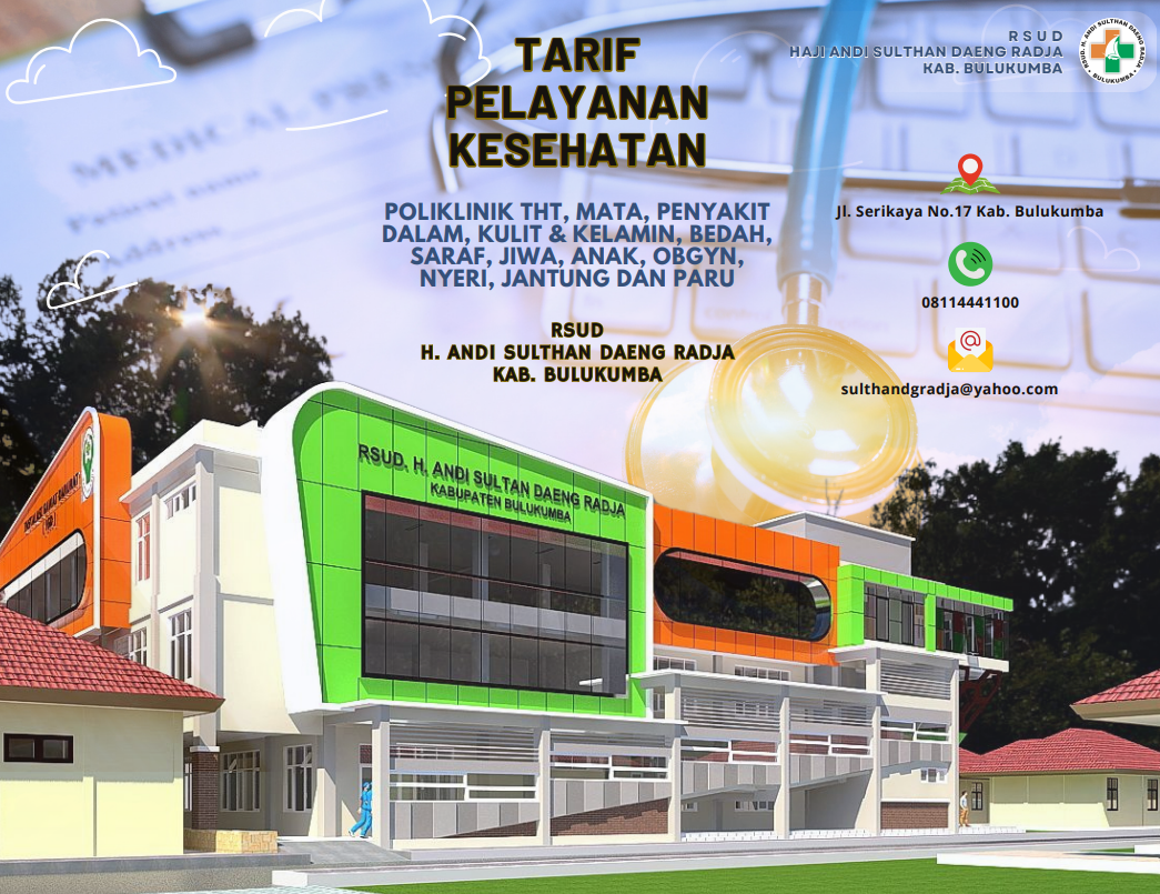 TARIF PELAYANAN KESEHATAN RAWAT JALAN RSUD H. ANDI SULTHAN DAENG RADJA KAB. BULUKUMBA